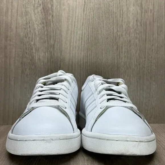 Adidas Shoes Mens Sz 7 Grand Court Tennis Cloudfoam Leather White Camo H04549 - Picture 2 of 12